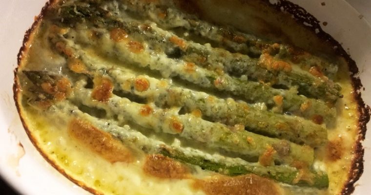 Cheesy Baked Asparagus